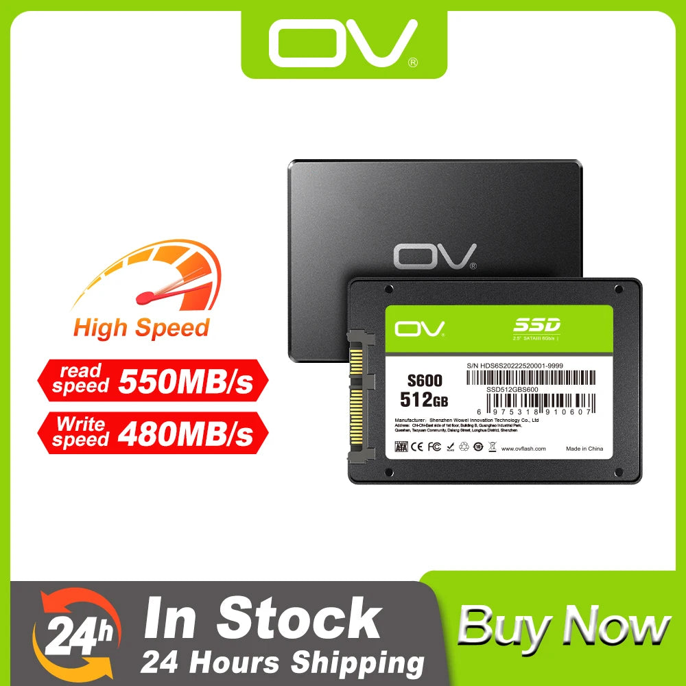 OV Internal Sata 3 HD SSD Steam Deck 128GB 256GB 512GB 1TB Hard Drive Cheap SSD Disk Notebook PC Laptop DIY Computers Wholesale