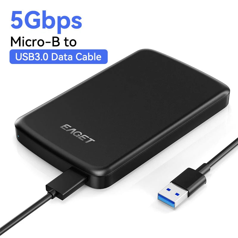 EAGET G61 Portable HDD External Hard Drive STTA3 5Gbps USB 3.0 External Hard Disk 320GB 500GB External Memory for Laptop Desktop