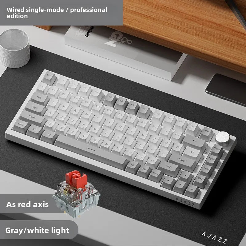 Heijue AK820pro Wireless Tri-Mode Mechanical Keyboard Customizable 75%