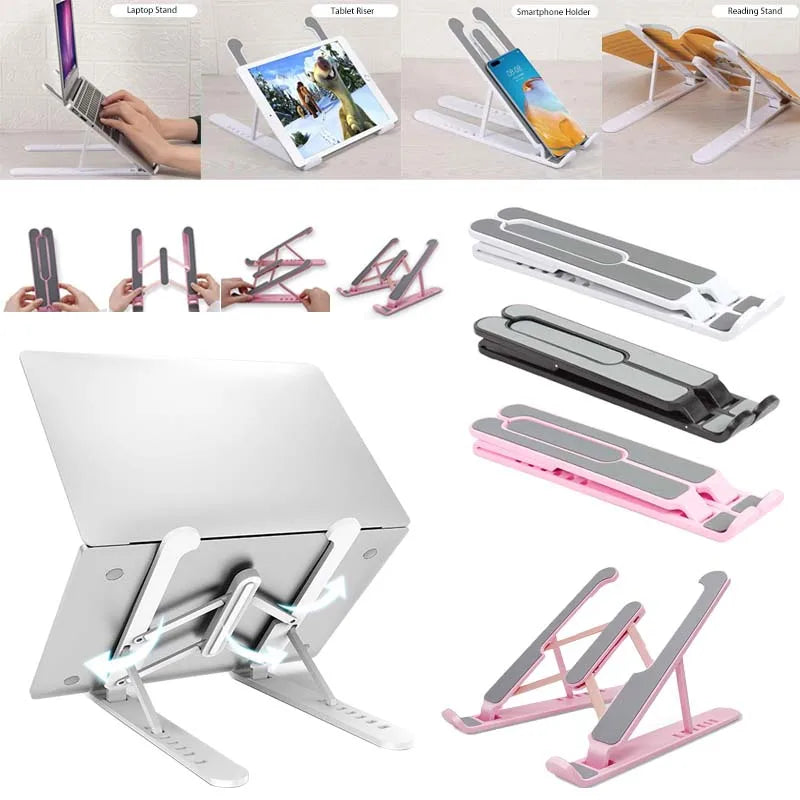 Laptop Stand Non-slip Desktop Laptop Holder Adjustable Foldable Notebook Stand for Notebook Macbook Pro Air IPad Pro DELL HP