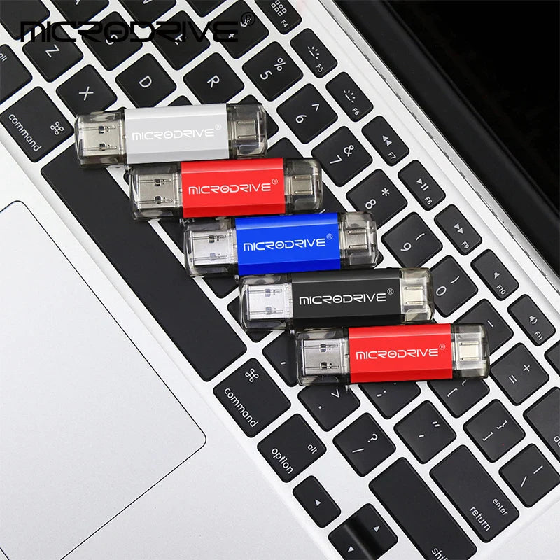 MicroDrive 2-in-1 Type-C OTG USB 2.0 Flash Drive 16GB/32GB/64GB/128GB