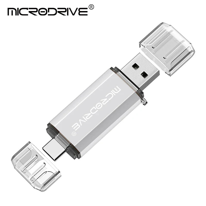 MicroDrive 2-in-1 Type-C OTG USB 2.0 Flash Drive 16GB/32GB/64GB/128GB