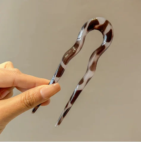 Acrylic Women's Hairpin Back Head Updo Pin