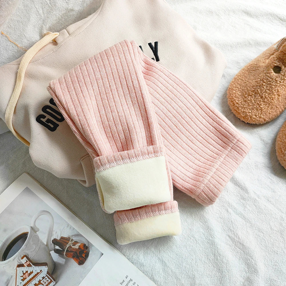 Girls Winter Cashmere Pants Velvet Leggings For Autumn And Winter
