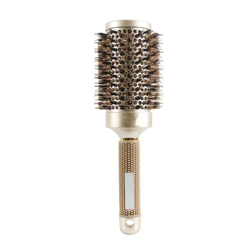 Nano Thermal Ceramic Round Hair Brush with Boar Bristles