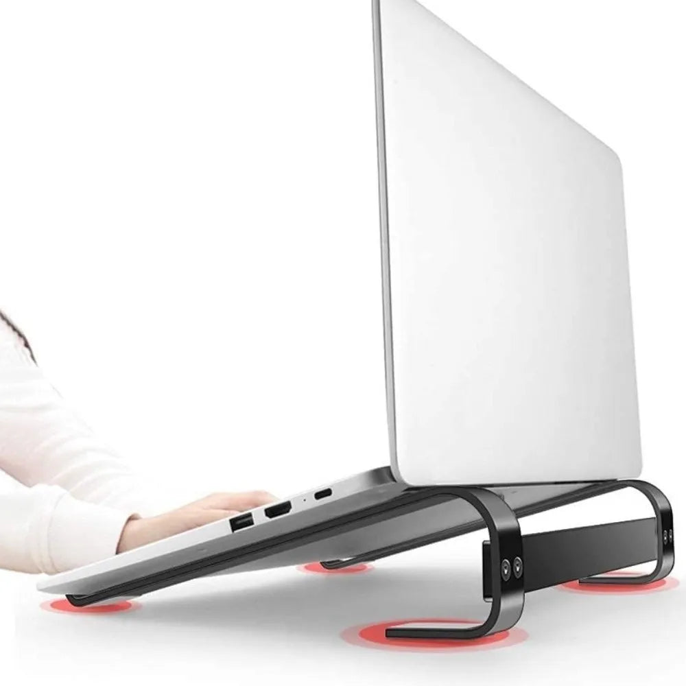 Universal Aluminum Alloy Laptop Stand Ergonomic Anti-Slip Silicone Computer Stand Foldable Portable Laptop Holder Computer Desk