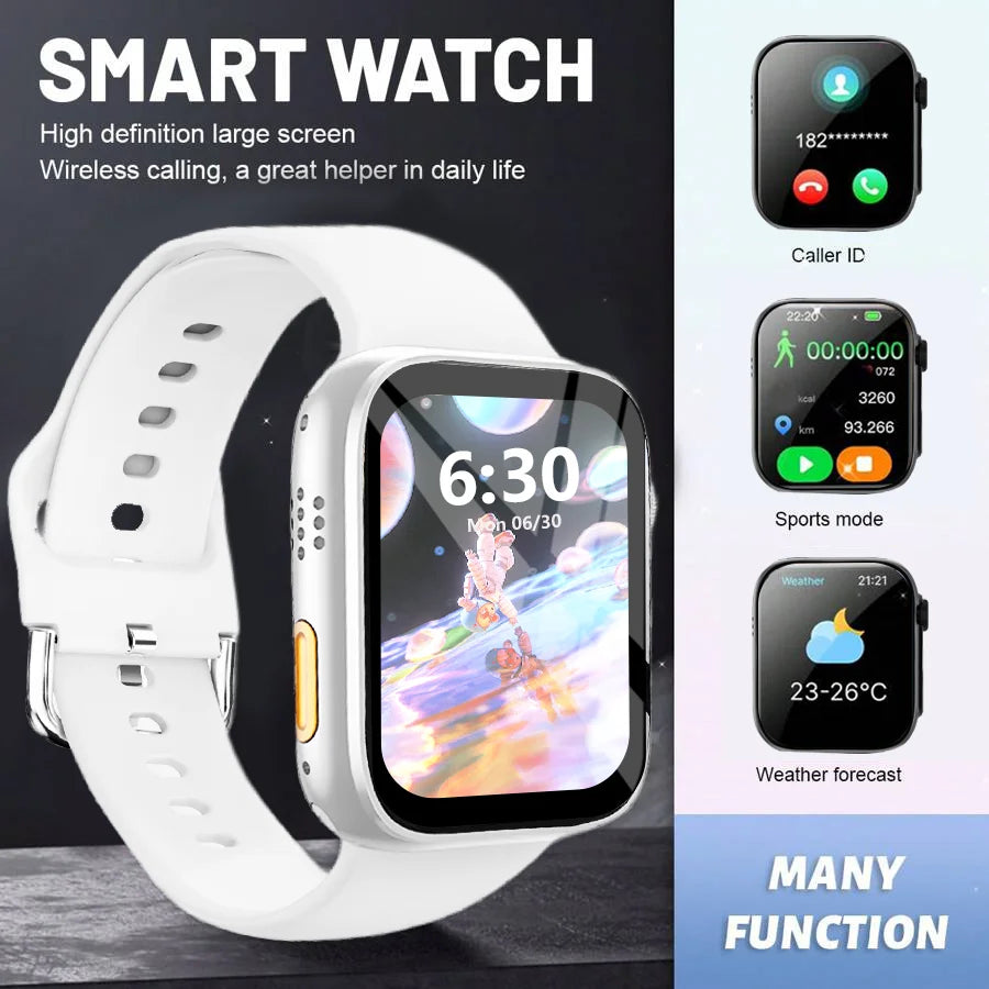Smart Watch with1.68-Inch HD Display – Wireless Calling/Dialing, Alarm/Message Notifications, Fitness Tracking, Music Control.