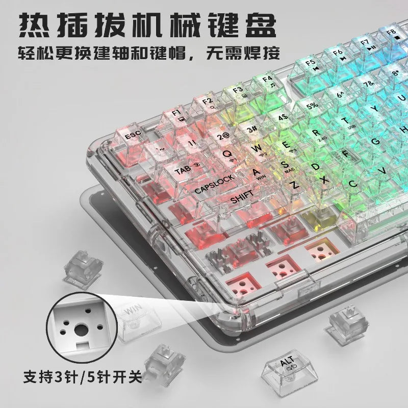 BK920 Tri-mode Wireless Bluetooth Mechanical Keyboard