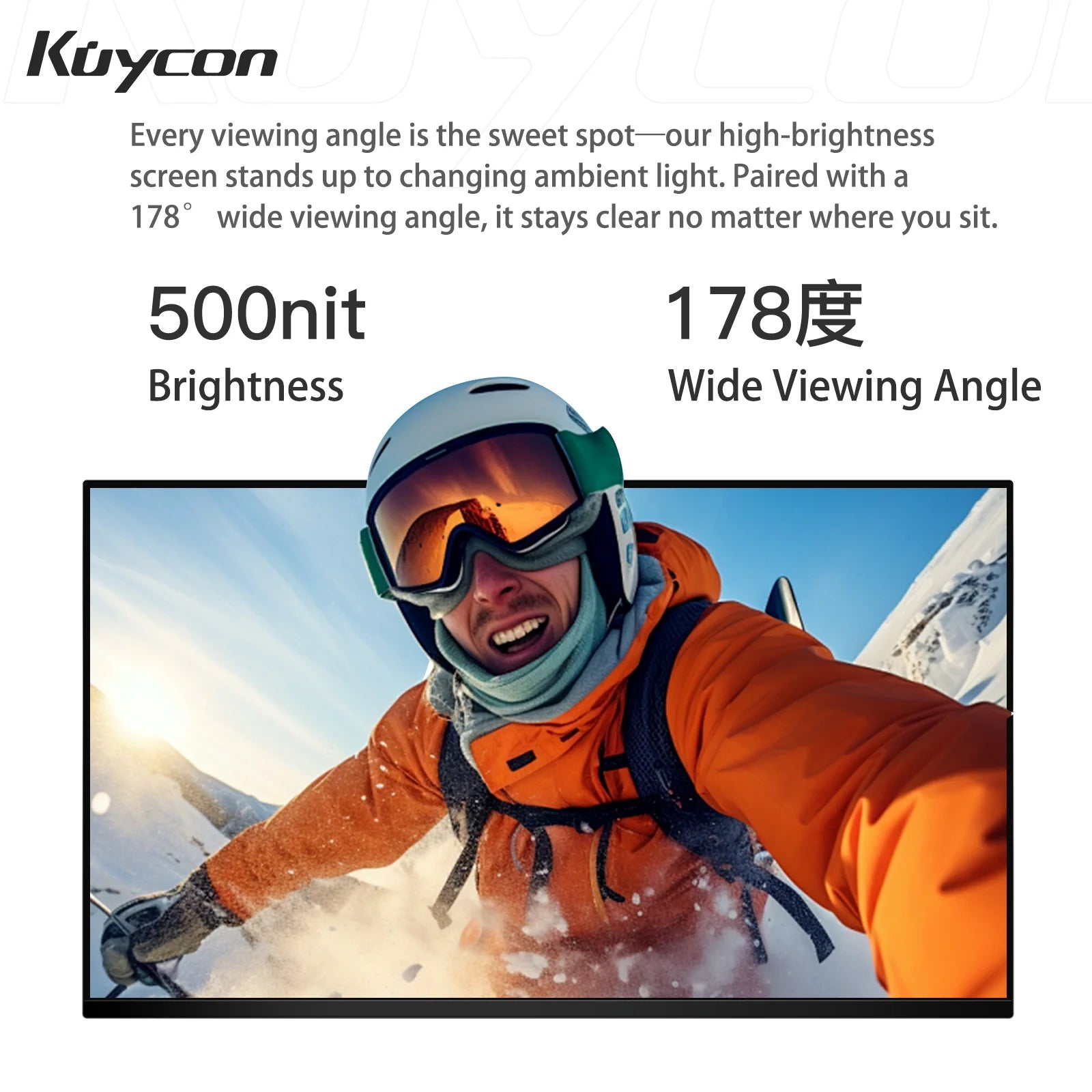 New Kuycon G32X Gaming Compective Desktop Monitor 100W Refresh Rate With Aluminum Alloy Body 31.5 Inch PC Display For Office