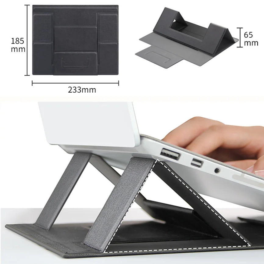 Invisible Laptop Raise Stands Adjustable Portable Reusable