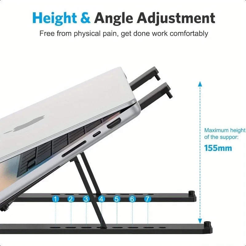 Laptop Stand Ergonomic Adjustable Stand AIDS Computer Cooling Performance Efficient Multi-angle Adjustment Tablet Available