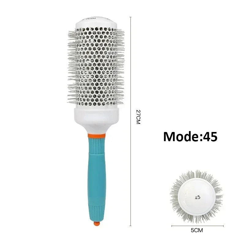 Nano Thermal Ceramic Round Hair Brush with Boar Bristles