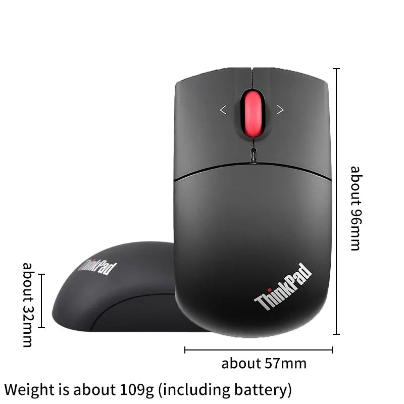 Wireless Mouse Lenovo ThinkPad Wireless Laser Mouse Office Mouse Black