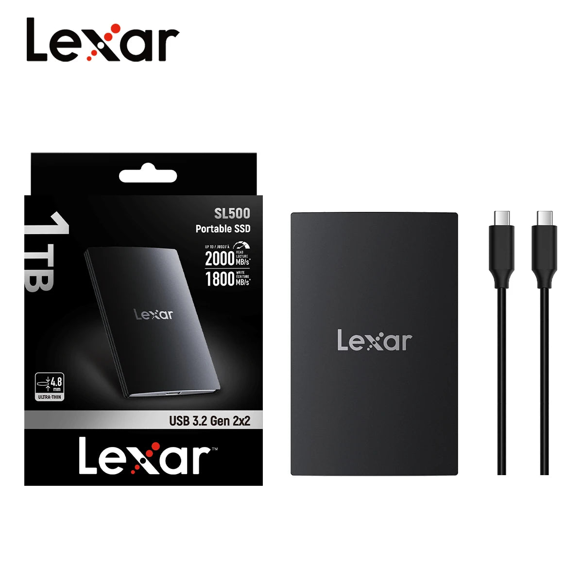 Lexar SL500 Portable SSD Type-C USB3.2 PSSD