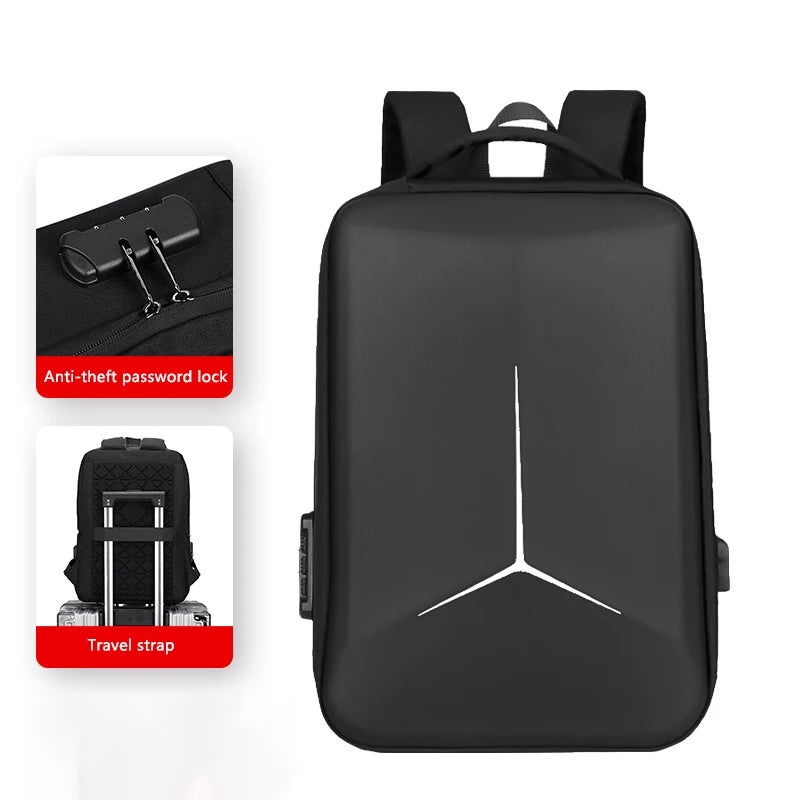 Men 15" 17" Laptop Backpack Large Capacity Anti-theft Waterproof Backpack Travel E-sport Hard Shell Bags For College Students