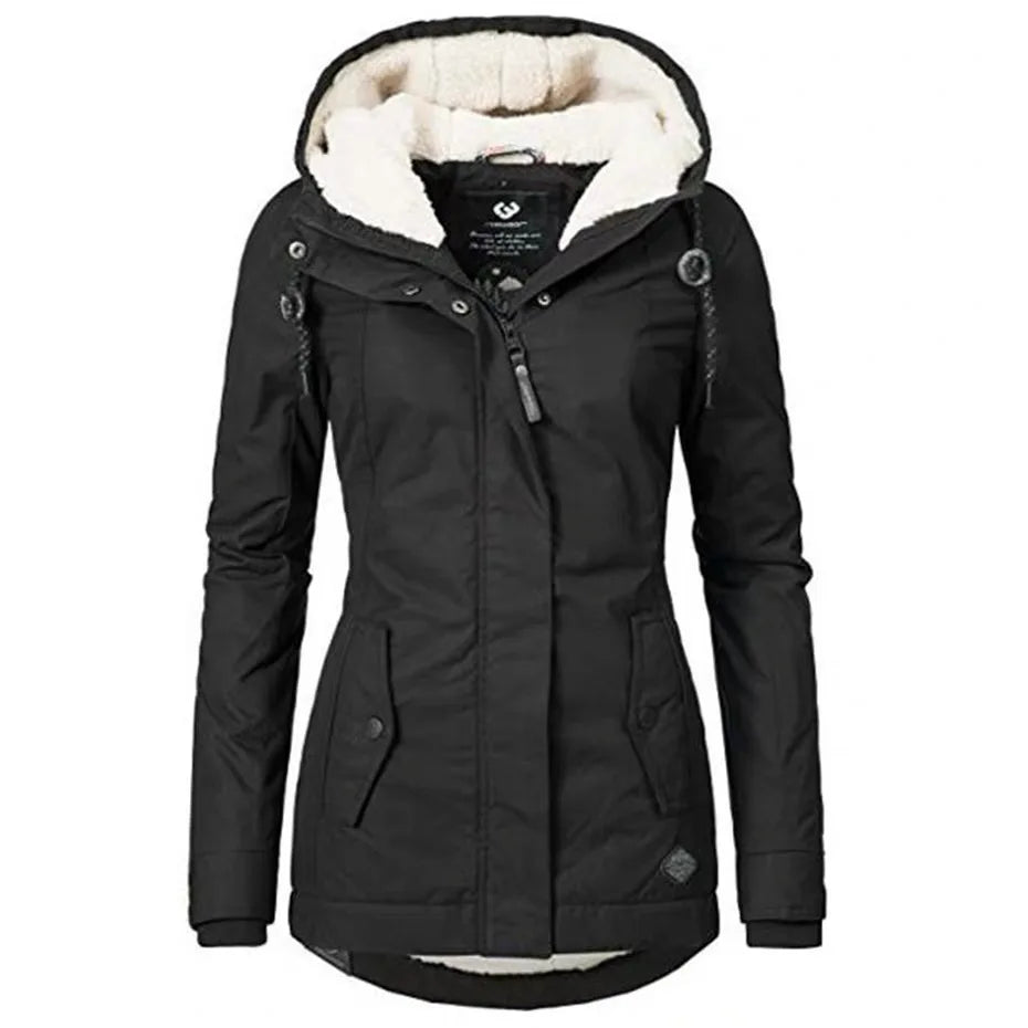 WJ48 - Women's Lined Duck Parka With Convertible Hood