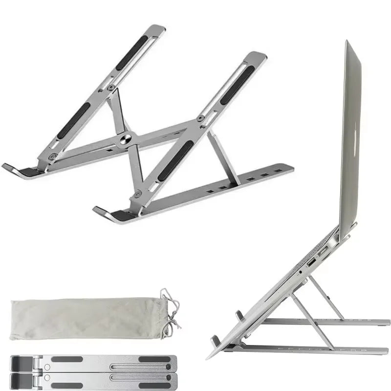 Portable Aluminum Laptop Stand Foldable Lap Top Base Notebook Support Computer Bracket For Macbook Air Pro Holder Accessories