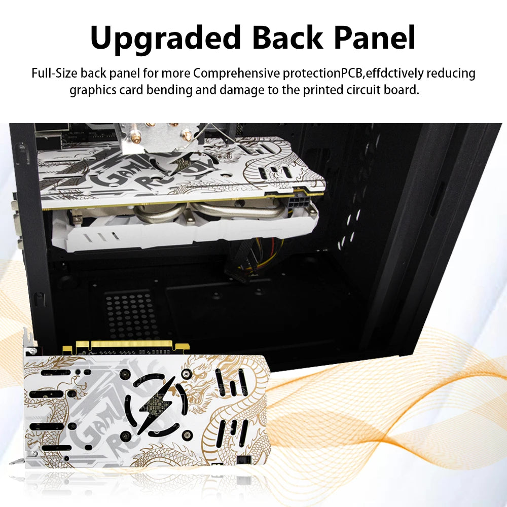 AIBOMAN Video Card AMD RX580 8GB Graphics Card GDDR5 256Bit 2048SP Dragon Series Gaming Video Cards Desktop Computer component