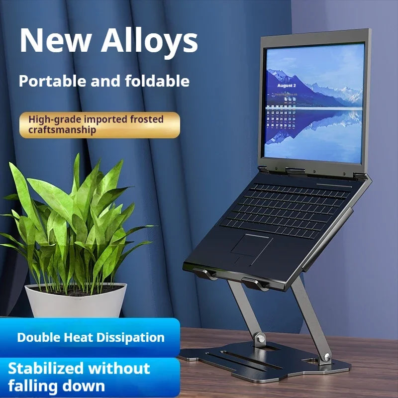 Portable Laptop Bracket Multifunctional Heightening Shelf Support Bracket Fast Heat Dissipation Base Foldable Tablet Stand