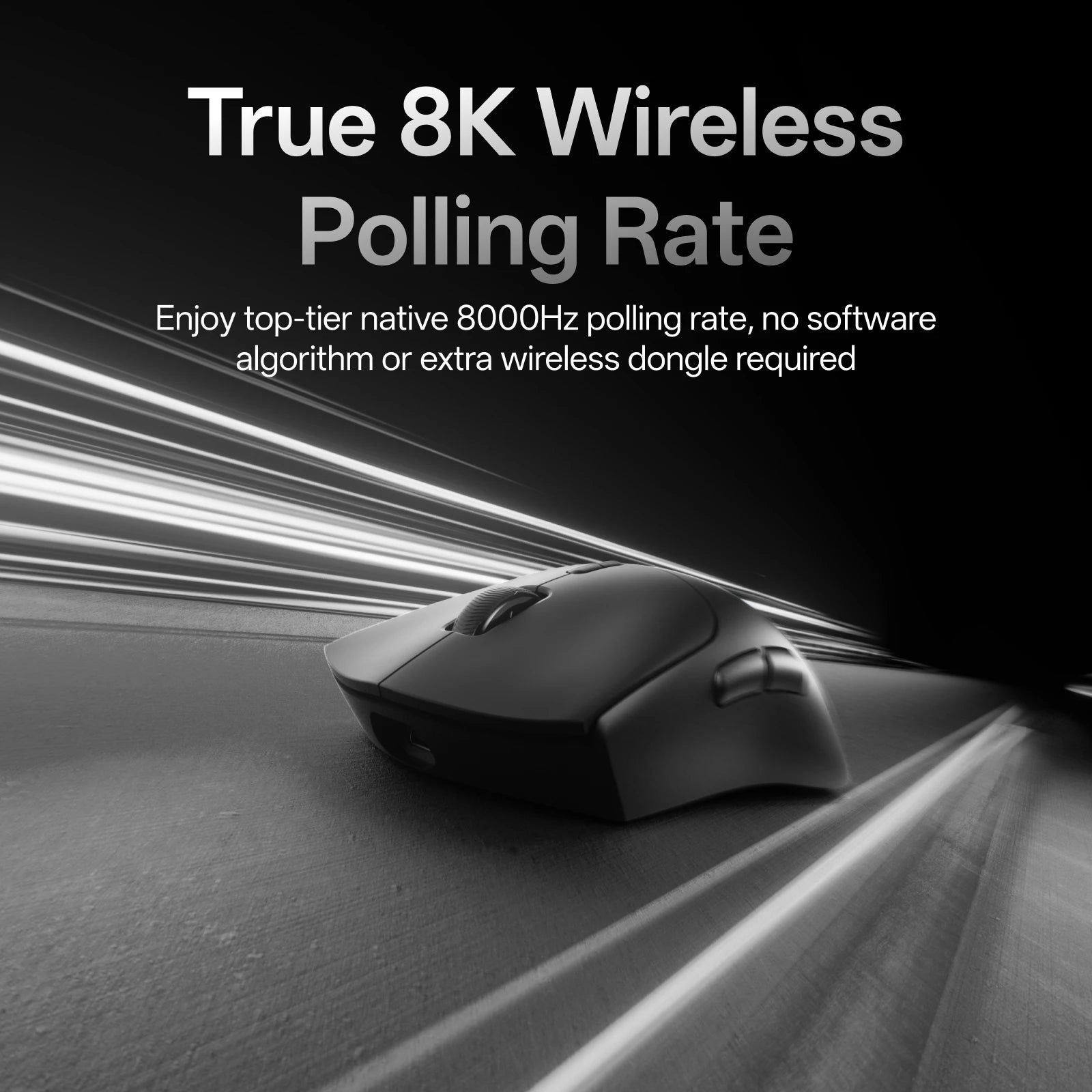 Rapoo VT7 MAX /VT7 Wireless Gaming Mouse True 8K Wireless Polling Rate 53g Lightweight Up to 750Hr Battery Life