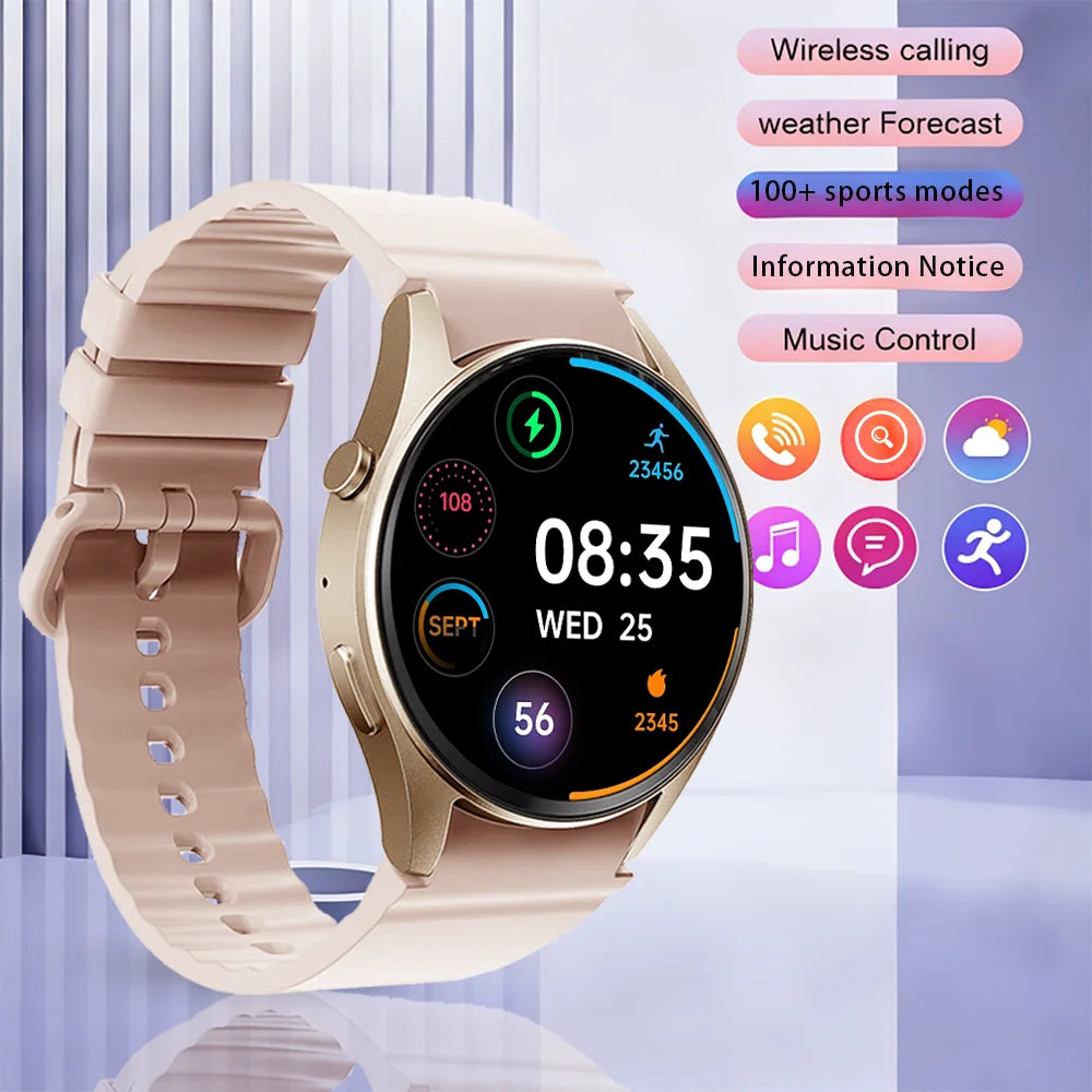 Smart Watch for Women,1.26" AMOLED Touchscreen Make/Answer Calls, Heart Rate SpO2 Monitor, Sleep & Activity Tracking Smartwatch