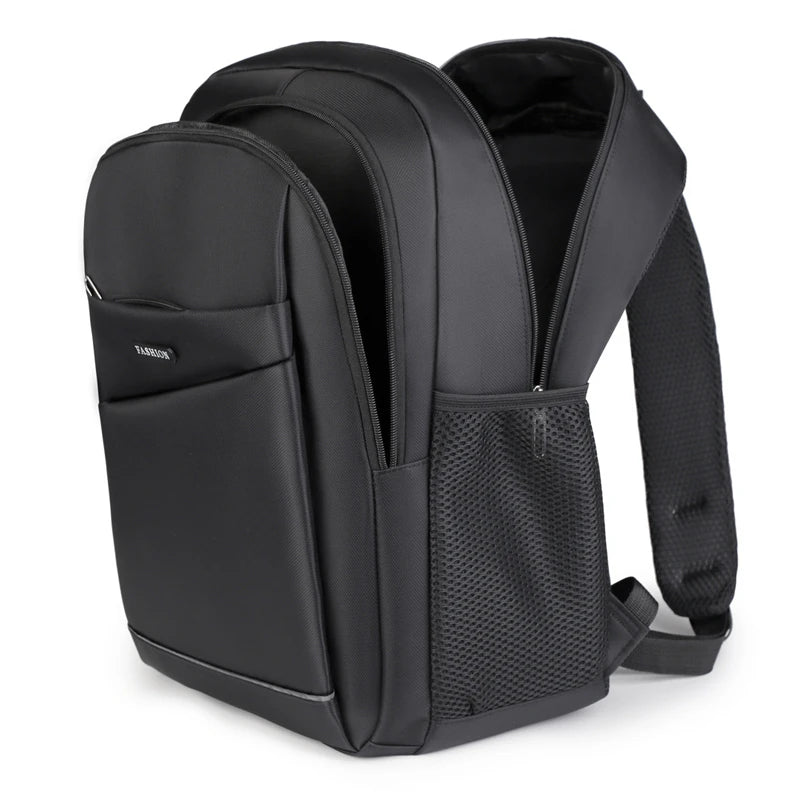 Large-capacity backpack - made of durable fabric, with zipper closure, suitable for professional laptop bags, travel backpacks,