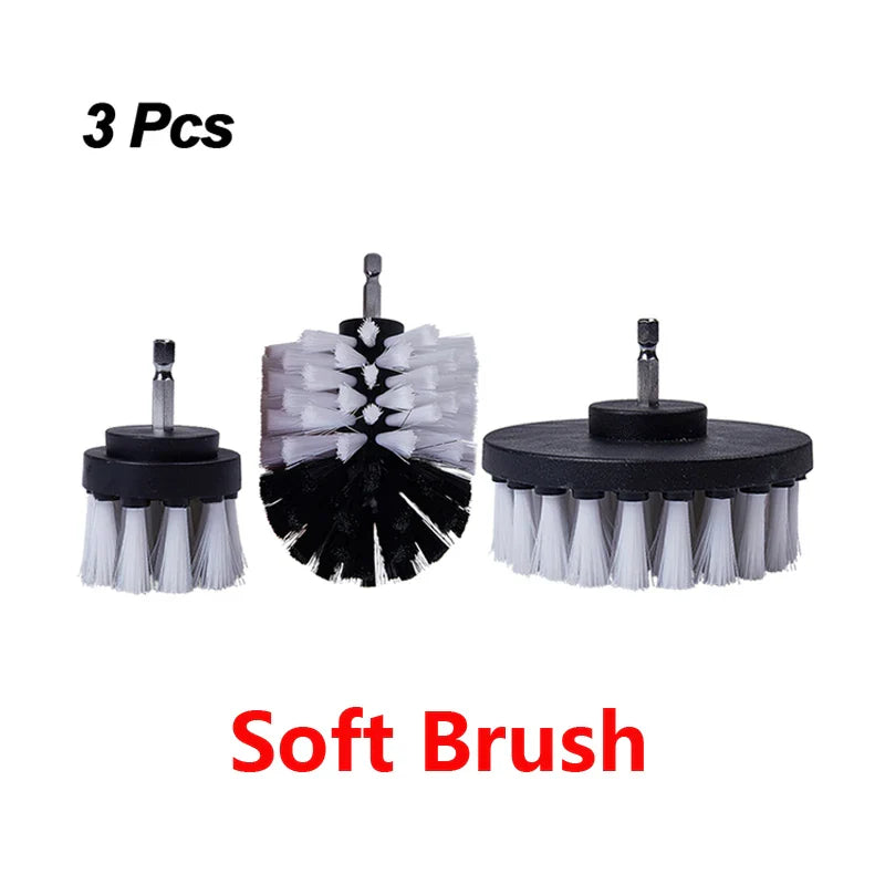 UNTIOR Electric Drill Brush Attachment Set Power Scrubber Brush Car Polisher Kitchen Bathroom Cleaning Tool Car Detailig Brushes