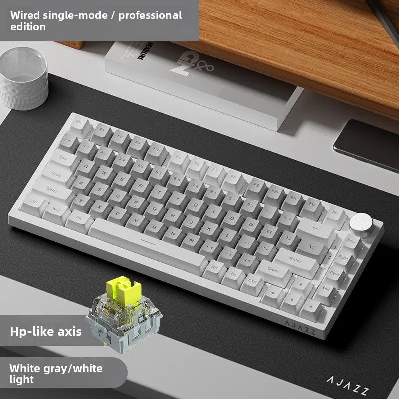 Heijue AK820pro Wireless Tri-Mode Mechanical Keyboard Customizable 75%