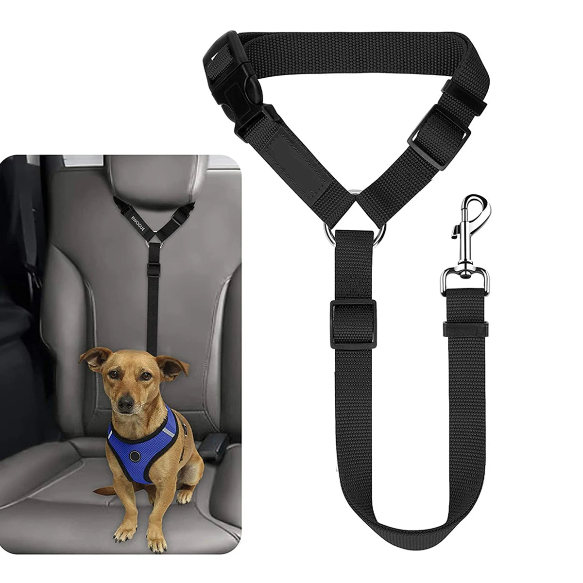 1pc Dog Seat Belt For Vehicle Secure, Pet Car Tether Safety Leash For Dogs In Vehicles, Dog Seatbelt Tether, Dog Seat Belt Buckle, Dog Car Seat Belt Christmas Gift