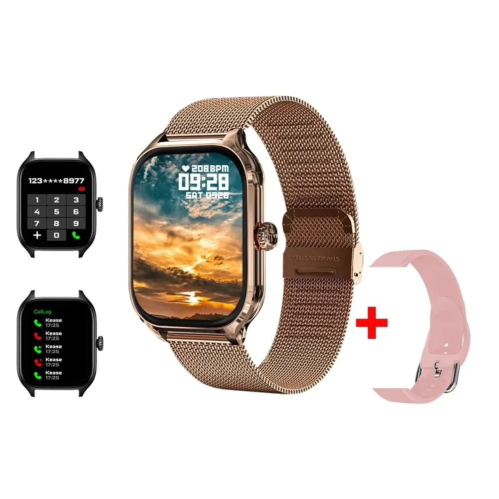 Smart Watch 2.01 Inch HD Display Answer Make Call Message Preview Sport Modes DIY Dial Weather Forecast For Men Women