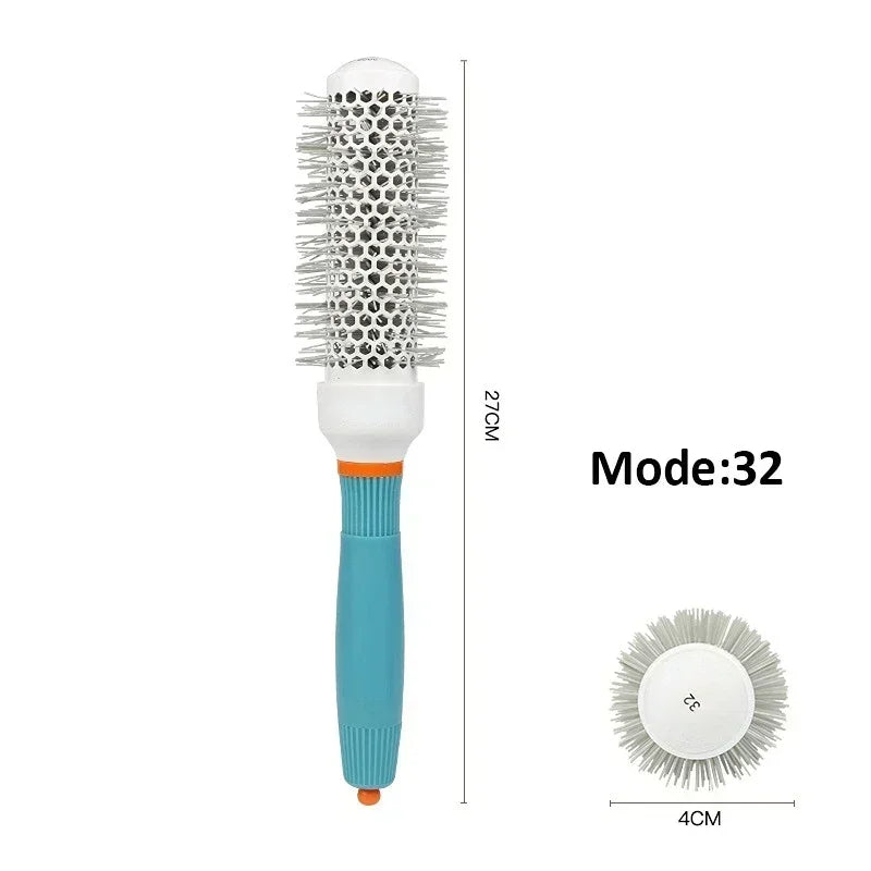 Nano Thermal Ceramic Round Hair Brush with Boar Bristles