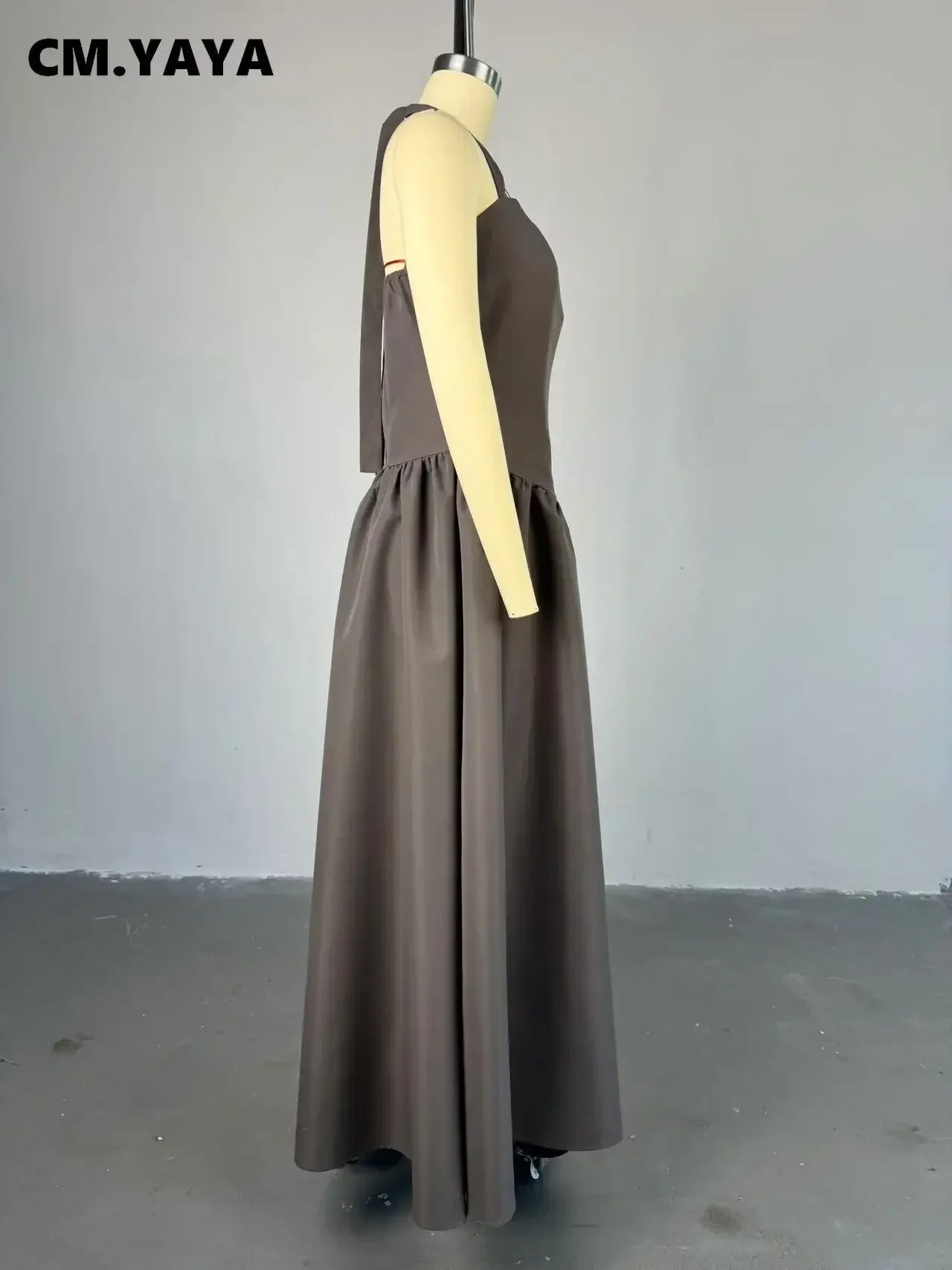 Summer Sleeveless Sweet Strapless Slim Halter Floor-Length Long Women Dress Beach Party Evening Sexy Maxi Dresses