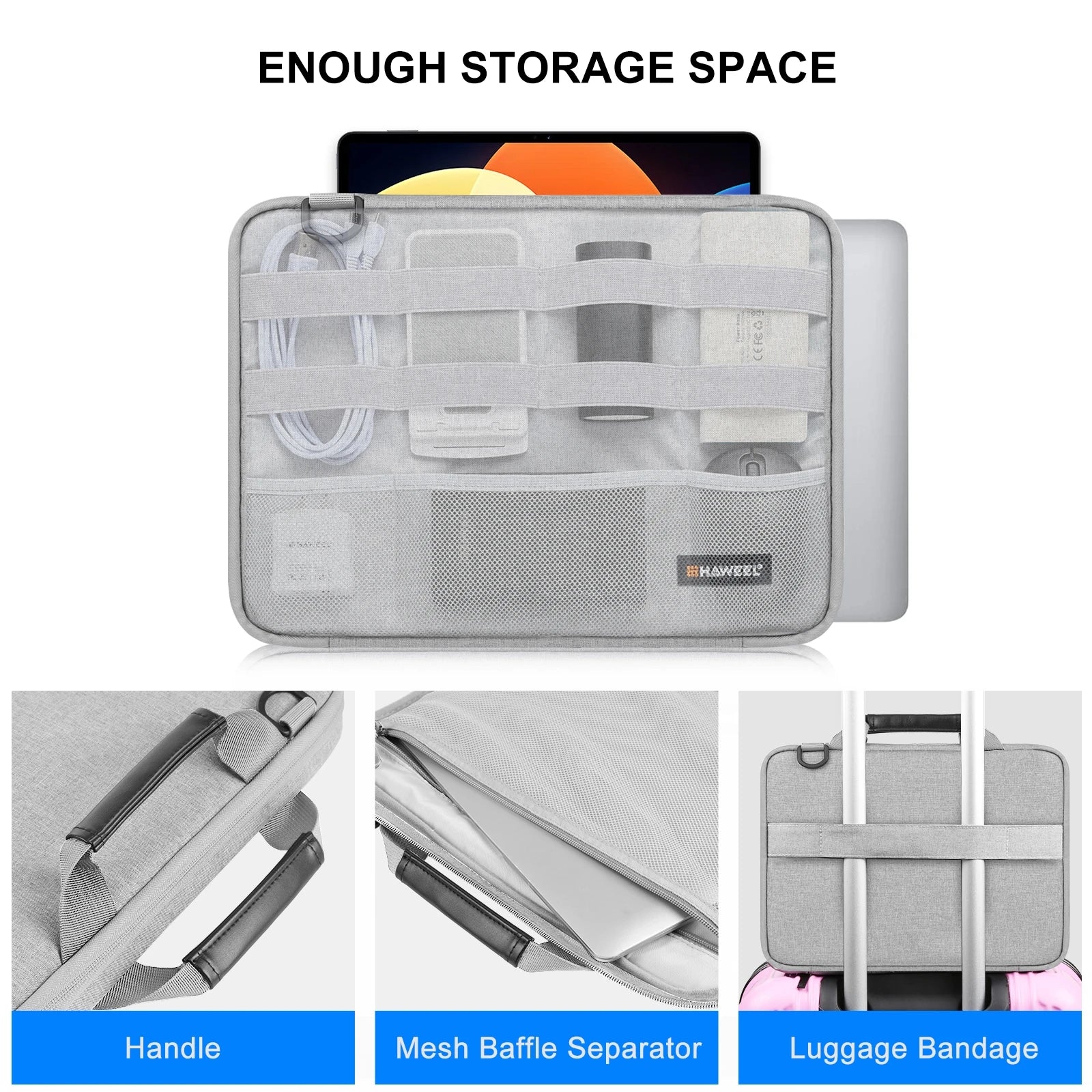 HAWEEL 13.0 inch -16.0 inch Briefcase Crossbody Laptop Bag Computer Handbag For Macbook/Lenovo Thinkpad/ASUS/HP&Other Laptop Bag