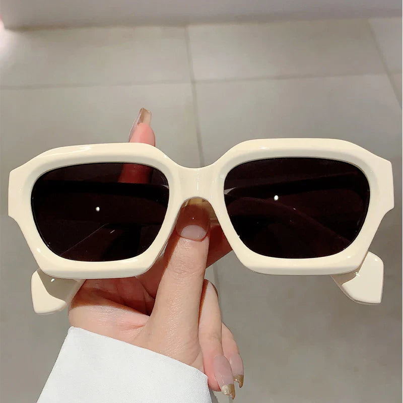 Oversized Square Women’s Sunglasses - Vintage Thick Frame - UV400 Protection