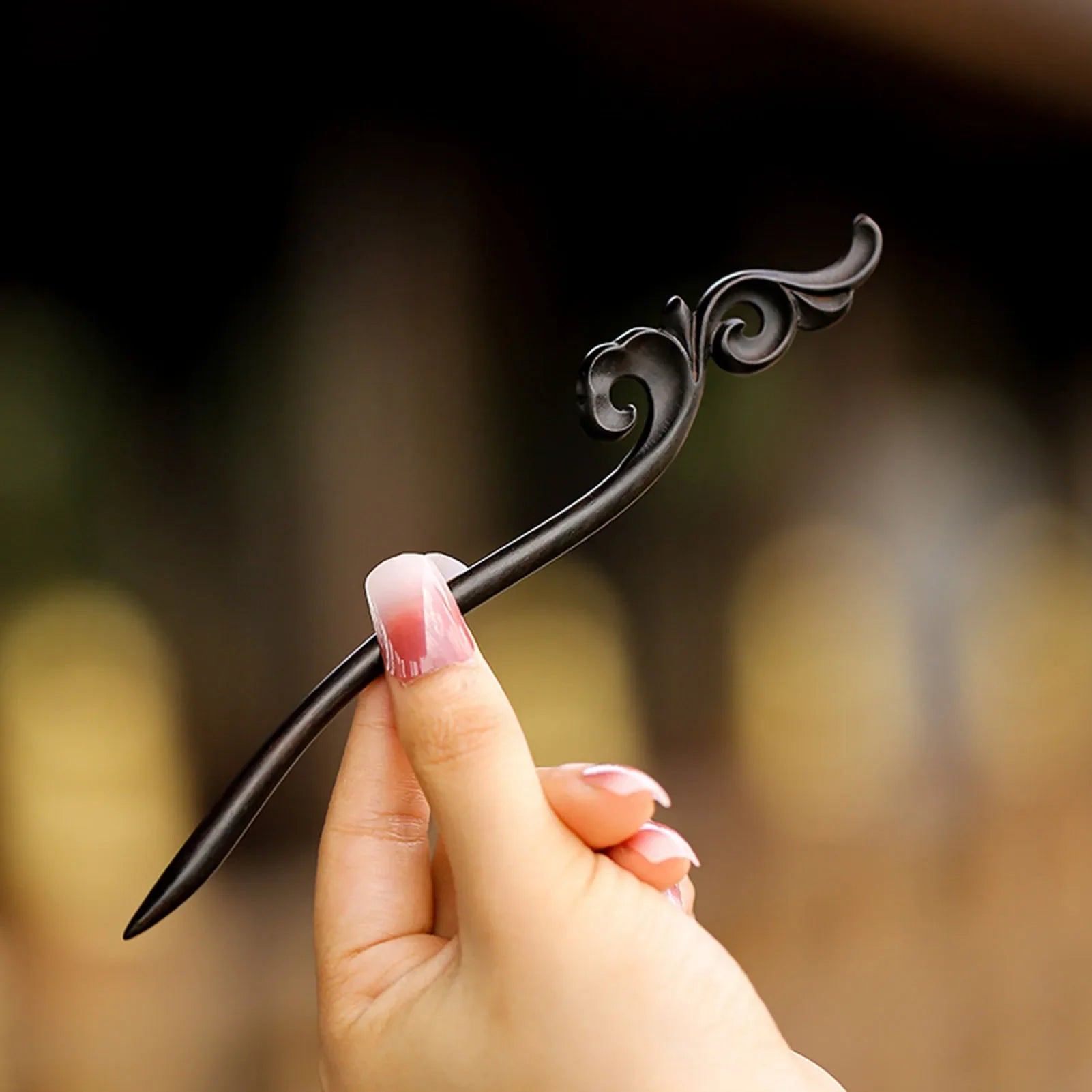 Sandalwood Flower Hairpin