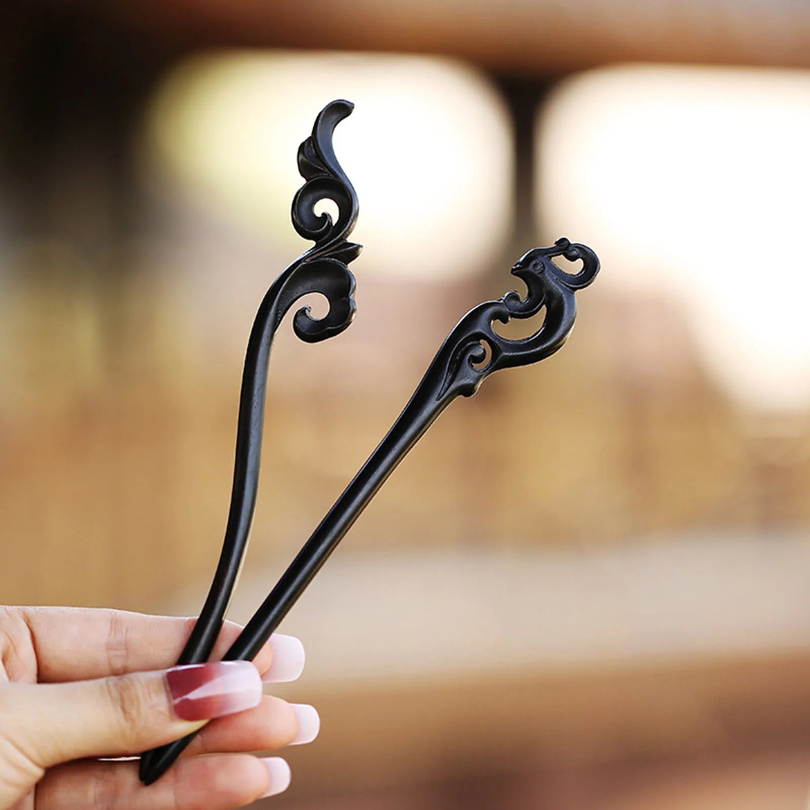 Sandalwood Flower Hairpin
