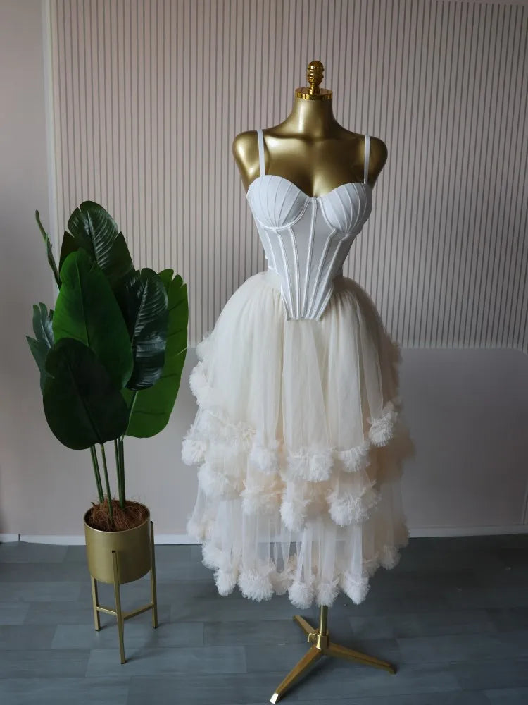 Women's Dress Set Sleeveless Strap Tops and Pleated Tiered Skirts Suit Elegant Vacation Birthday Two 2 Piece Set Outfits