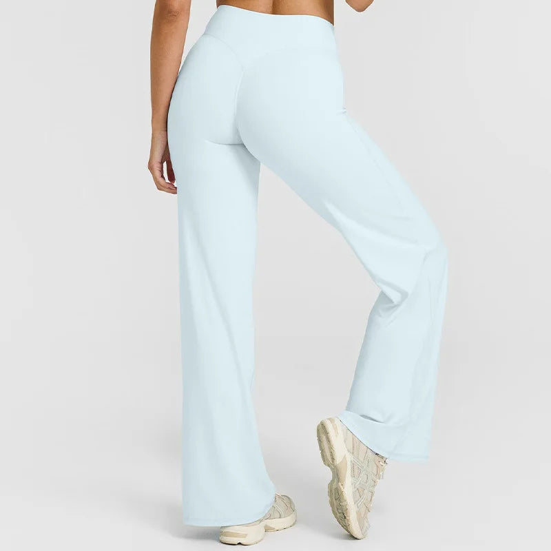 Peach Hip Slimming Yoga Straight-leg Pants