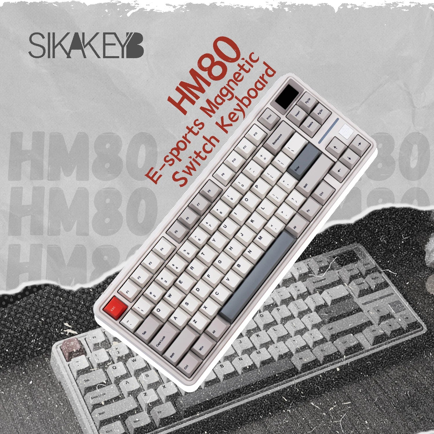 SIKAKEYB Castle HM80 82 Keys New Arrival E-Sports Magnetic Keyboard