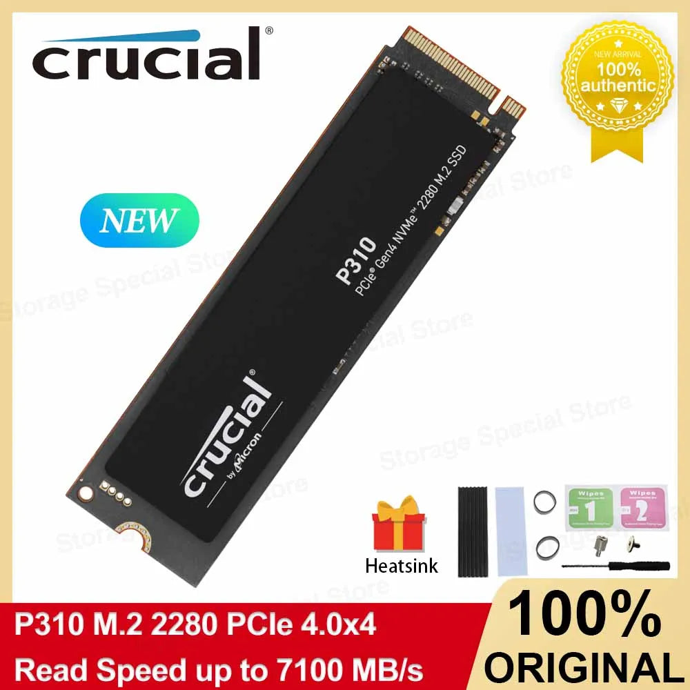 Crucial SSD P310 Up to 7100MB/s M.2 2280 PCIe Gen4 3D NAND NVMe SSD 500G 1TB 2TB Internal Solid State Drive for PC PS5 Hard Disk
