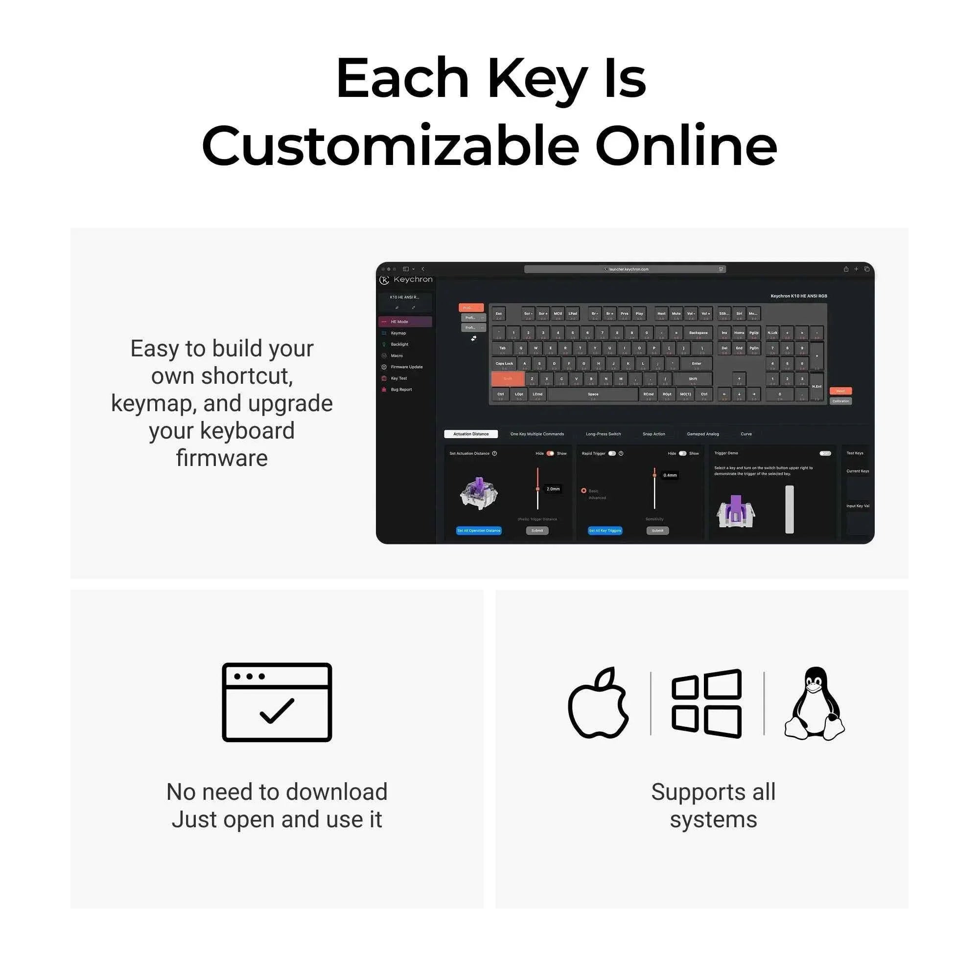 Keychron K10 HE — Magnetic Switch Wireless Mechanical Keyboard