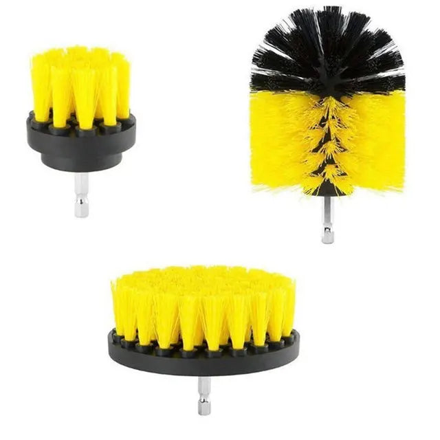 UNTIOR Electric Drill Brush Attachment Set Power Scrubber Brush Car Polisher Kitchen Bathroom Cleaning Tool Car Detailig Brushes