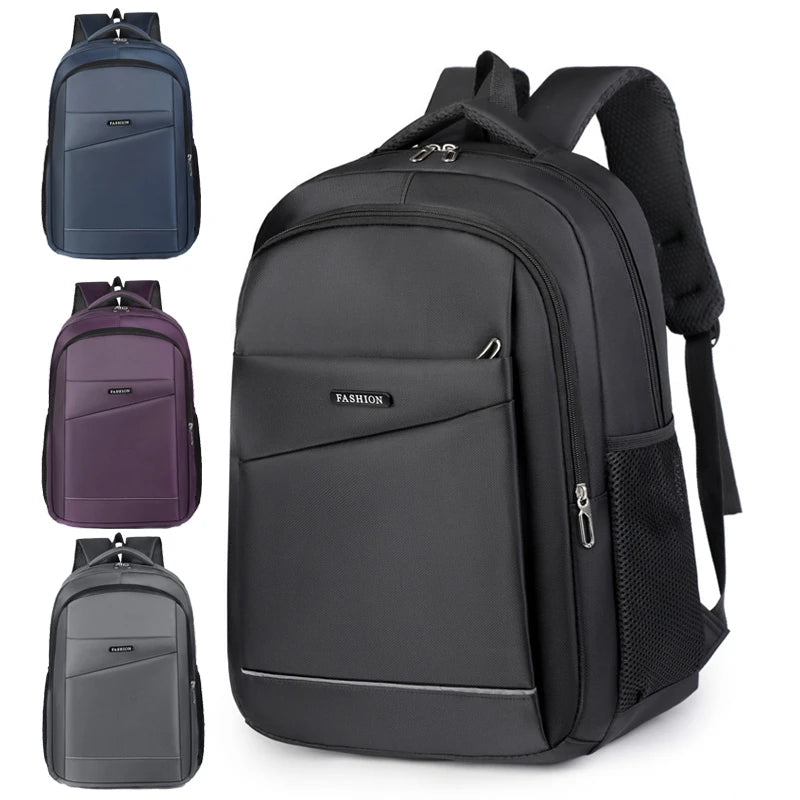 Large-capacity backpack - made of durable fabric, with zipper closure, suitable for professional laptop bags, travel backpacks,
