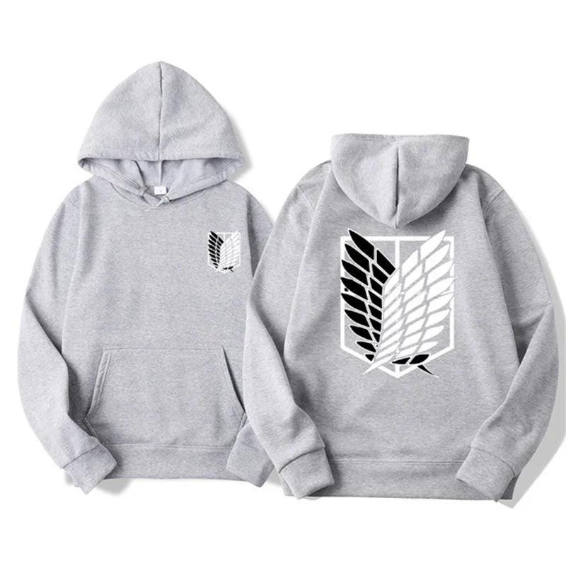 Attack on Titan Hoodie – Unisex Anime Harajuku Pullover Streetwear