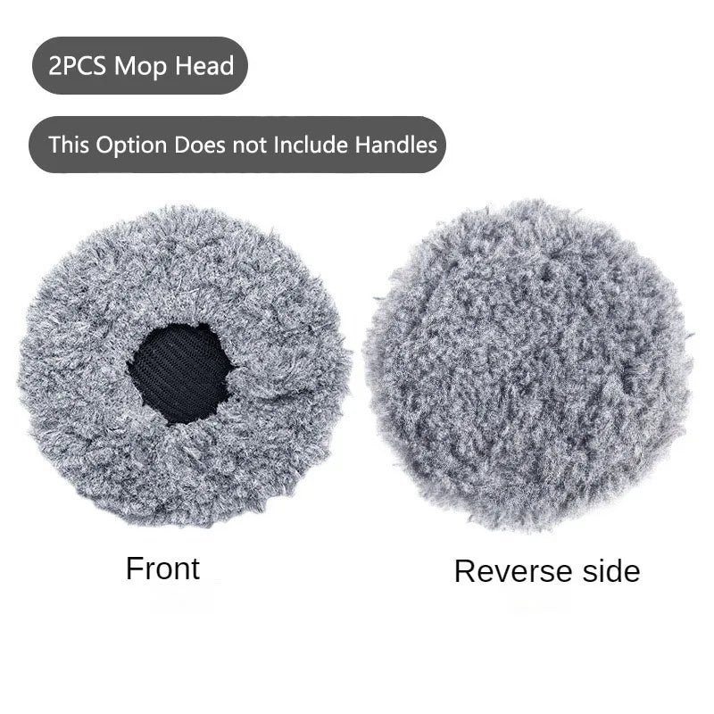 Car Washer Mop Foam Wash Brush Double Brush Head Roof Window Cleaning Maintenance Three-Section Telescopic Mop Car Accessories
