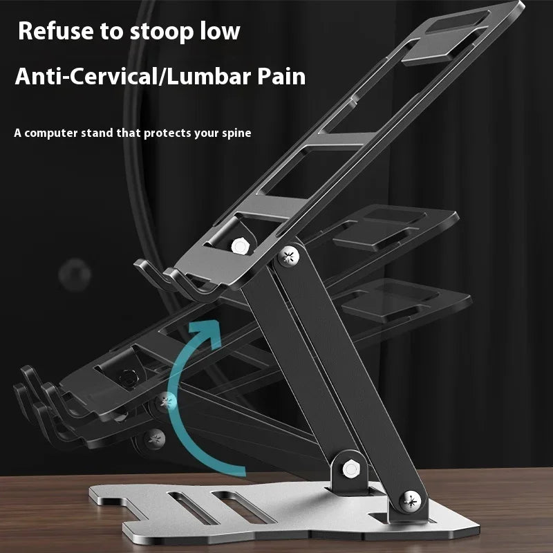 Portable Laptop Bracket Multifunctional Heightening Shelf Support Bracket Fast Heat Dissipation Base Foldable Tablet Stand