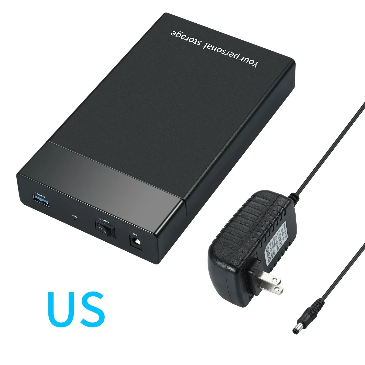 5Gbps USB 3.0 Mobile Hard Disk Box 2.5 3.5 Inch SATA Supports VariousMechanical Hard Drives and Solid State Drives (SSD)