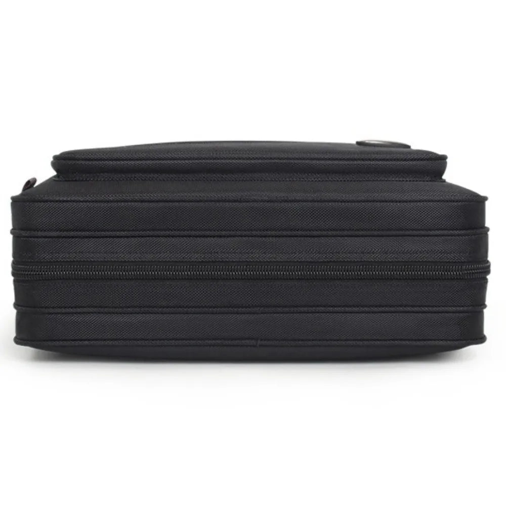 15.6inch Men Business Laptop Bag Shoulder Strap Waterproof Portable Laptop Bags Solid Color with Handle Notebook Shoulder Bag