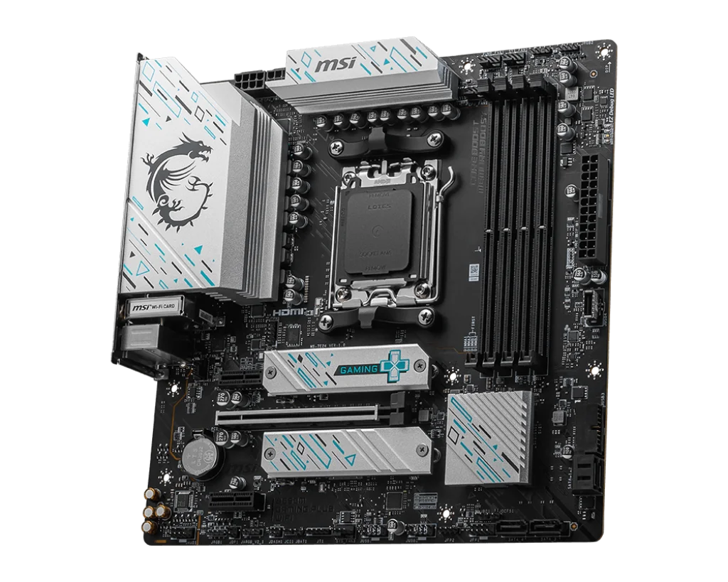 MSI B650M GAMING PLUS WIFI AMD B650 Supports DDR5 7200+MHz (OC) 192GB AMD Ryzen ™ 7000 8000 Series motherboard Socket AM5