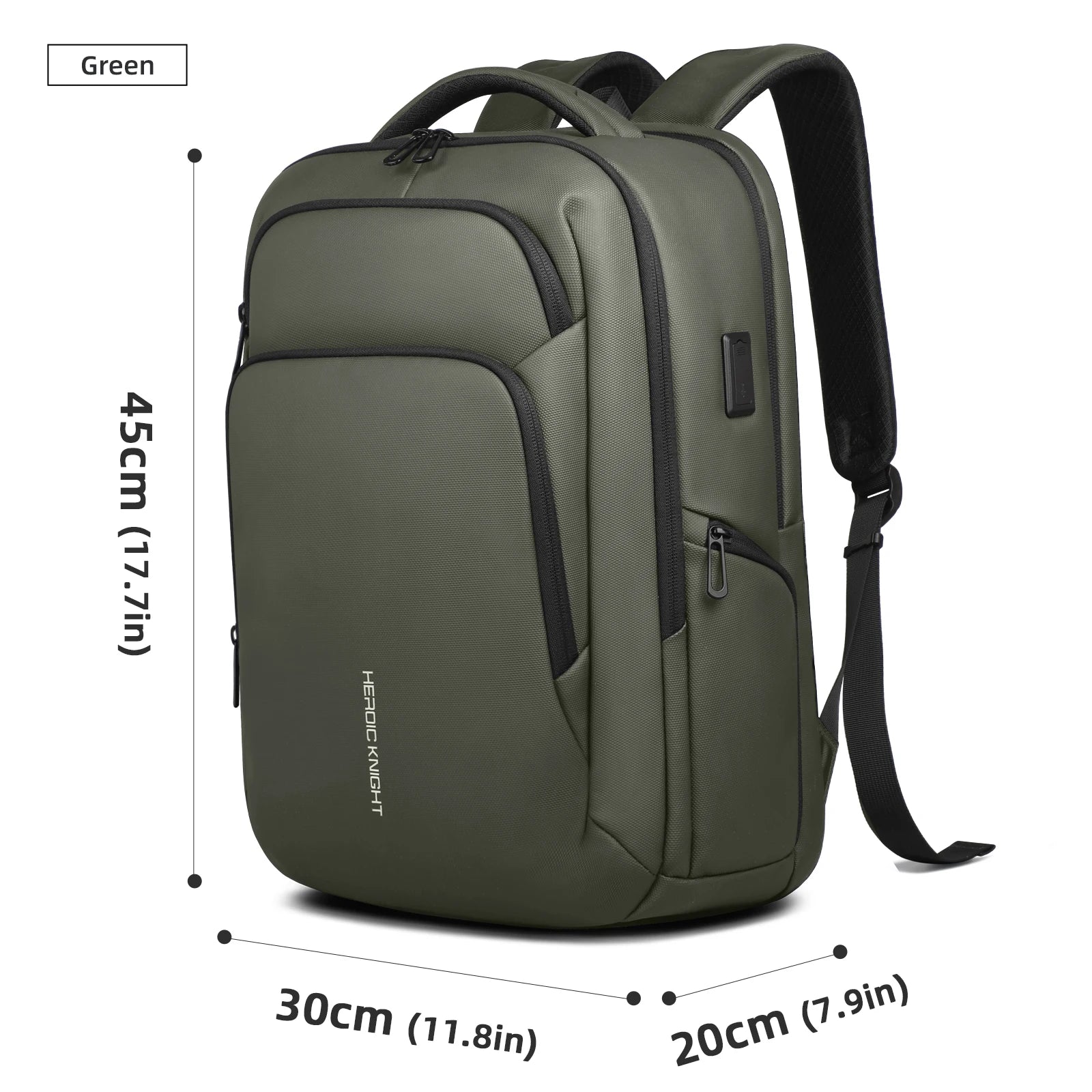 HK Multifunctional Business Backpack Men Large Capacity Travel Backpack Waterproof 17.3" Laptop Bag With USB Office Work Daypack